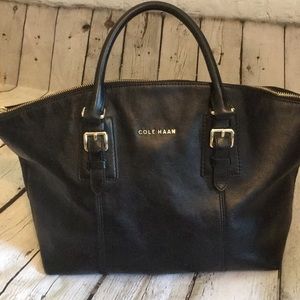 Large Cole Haan Leather Tote Bag